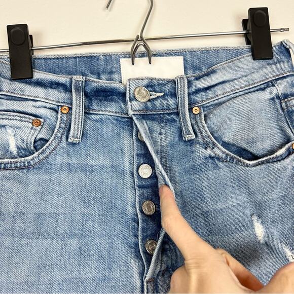 MOTHER Superior The Tripper Ankle Jeans Misbeliever Distressed Size 24 - Picture 8 of 16